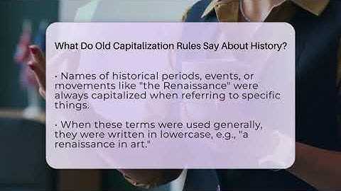 What Do Old Capitalization Rules Say About History? - The Language Library