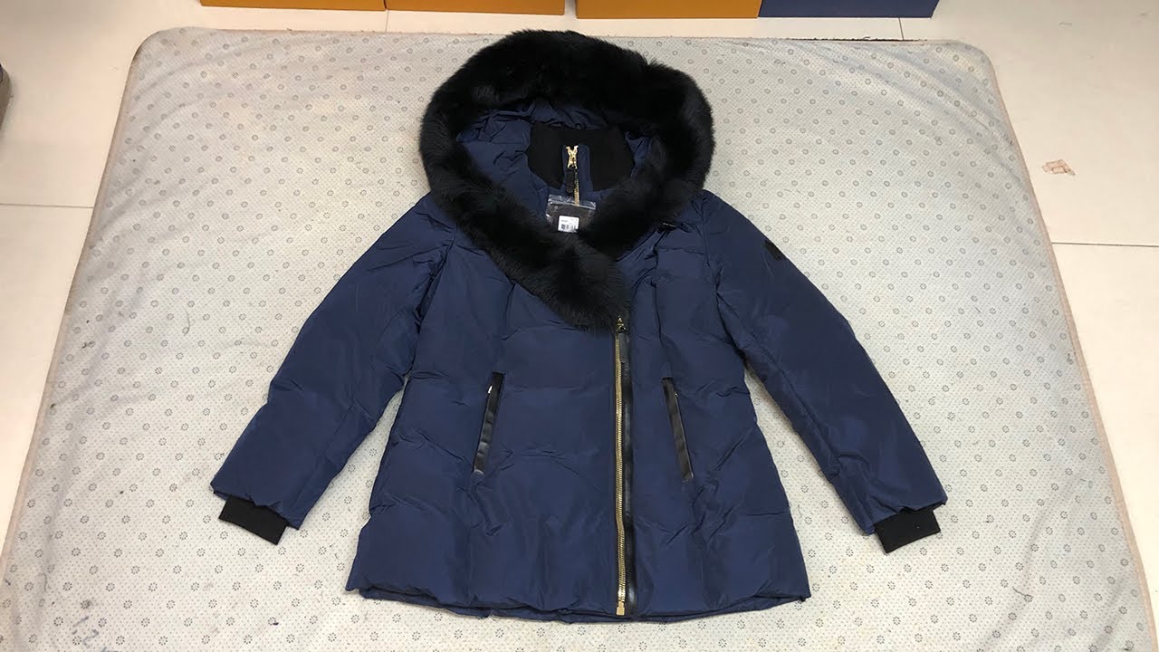 Mackage Adali Signature Collar Down Coat In Navy Blue Review
