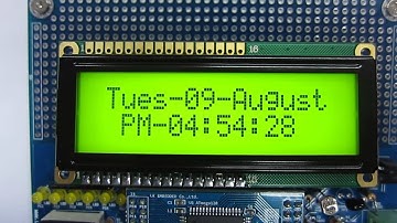 AVR ATmega128 트레이닝보드 - 텍스트LCD(RTC IC)제어