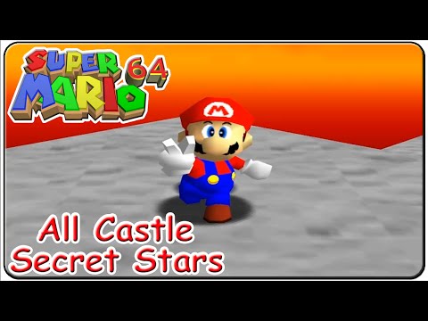 Super Mario 64 All 15 Castle Secret Stars