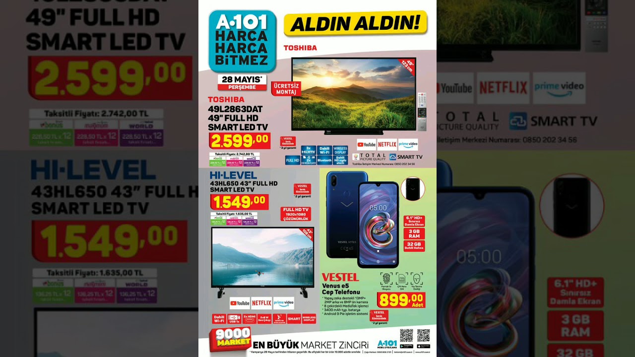 A101 28 Mayıs aktüel ürünler kataloğu! Mobilya, hırdavat, züccaciye