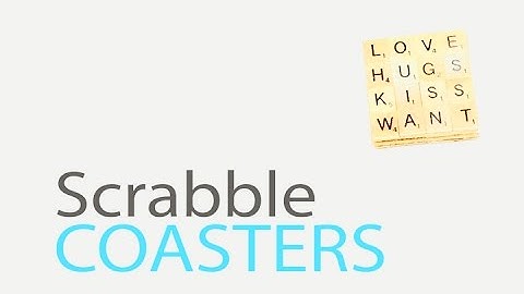 DIY Scrabble Coaster