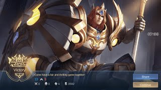 MLBB Tigreal game play FAST WIN💫KDA 0/0/4 MLBB Tigreal best emblem 20250129 BuildTop1Global Tigreal