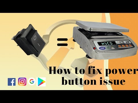 Fix a wrong weighing scale reading 2 Fix a weighing scale power button