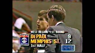 DePaul vs Memphis State 1st Round 1989 NCAA Tournament