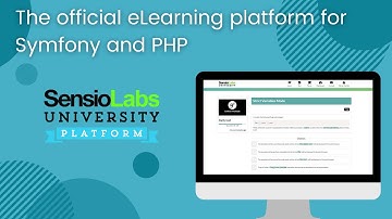 Demo - SensioLabs University Platform, the official eLearning platform for Symfony & PHP