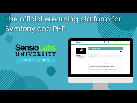 Demo - SensioLabs University Platform, the official eLearning platform for Symfony & PHP