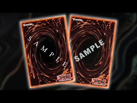 back of a yugioh card SAMPLE Cards Yugioh Sleeves Universal Card Back