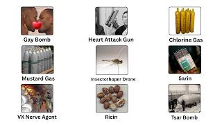 رتبه بندی سلاح های کشتار جمعی بر اساس کشندگی سمعها