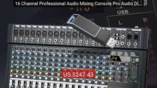 16 Channel Professional Audio Mixing Console Pro Audio Digital... — Hot Deal 2026 | Limited Offer!