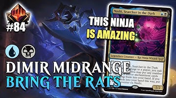 💧💀  TOP 100 MYTHIC WITH DIMIR MIDRANGE NASHI IS AMAZING | MTG ARENA Standard EOE  Edge of Eternity