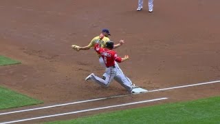 Famous WSH@MIL: Lind throws out Espinosa in time at first Profile