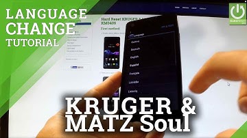 Switch Language in KRUGER & MATZ Soul - Android Language Settings