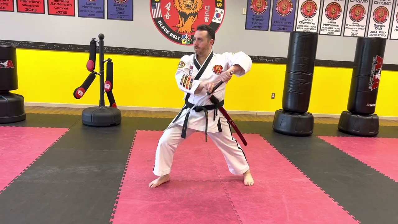 Black belt sword form ATA