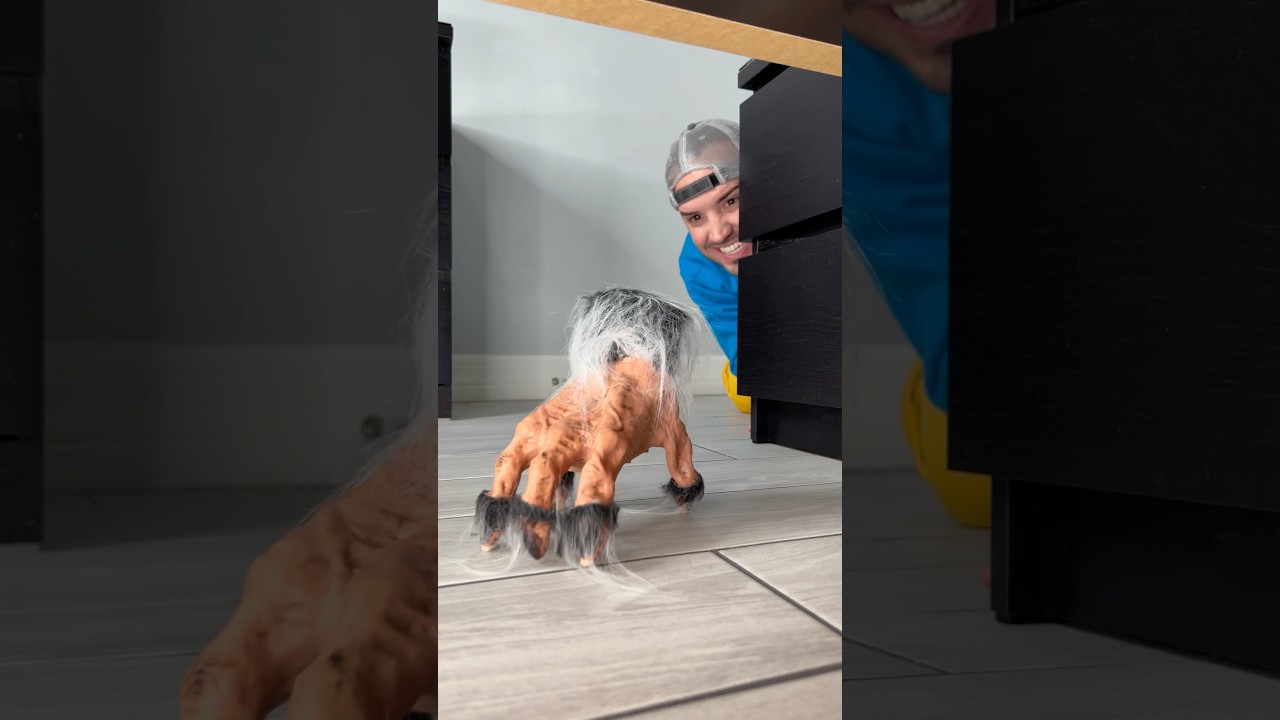 Monster scary hand prank ?? #shorts