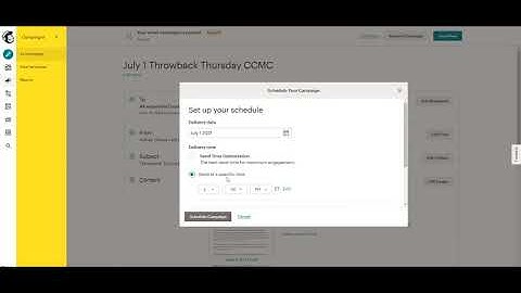 How to reschedule an scheduled campaign in MailChimp