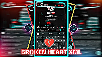 MESSENGER BROKEN HEART CHAT XML 🙂 XML PRESENT -MESSENGER CHAT LYRICS VIDEO-ALIGHT MOTION -TREND XML