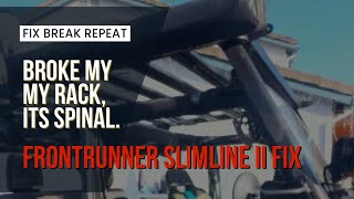 Broke My Frontrunner Outfitters Rack On The Jeep. Fixed My Rack With A Kebabs Skewer. Went Topless.