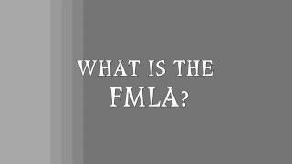 What is the FMLA