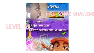 #subwaysurfers city vz dorrel : playing at leve 50: high score challenge