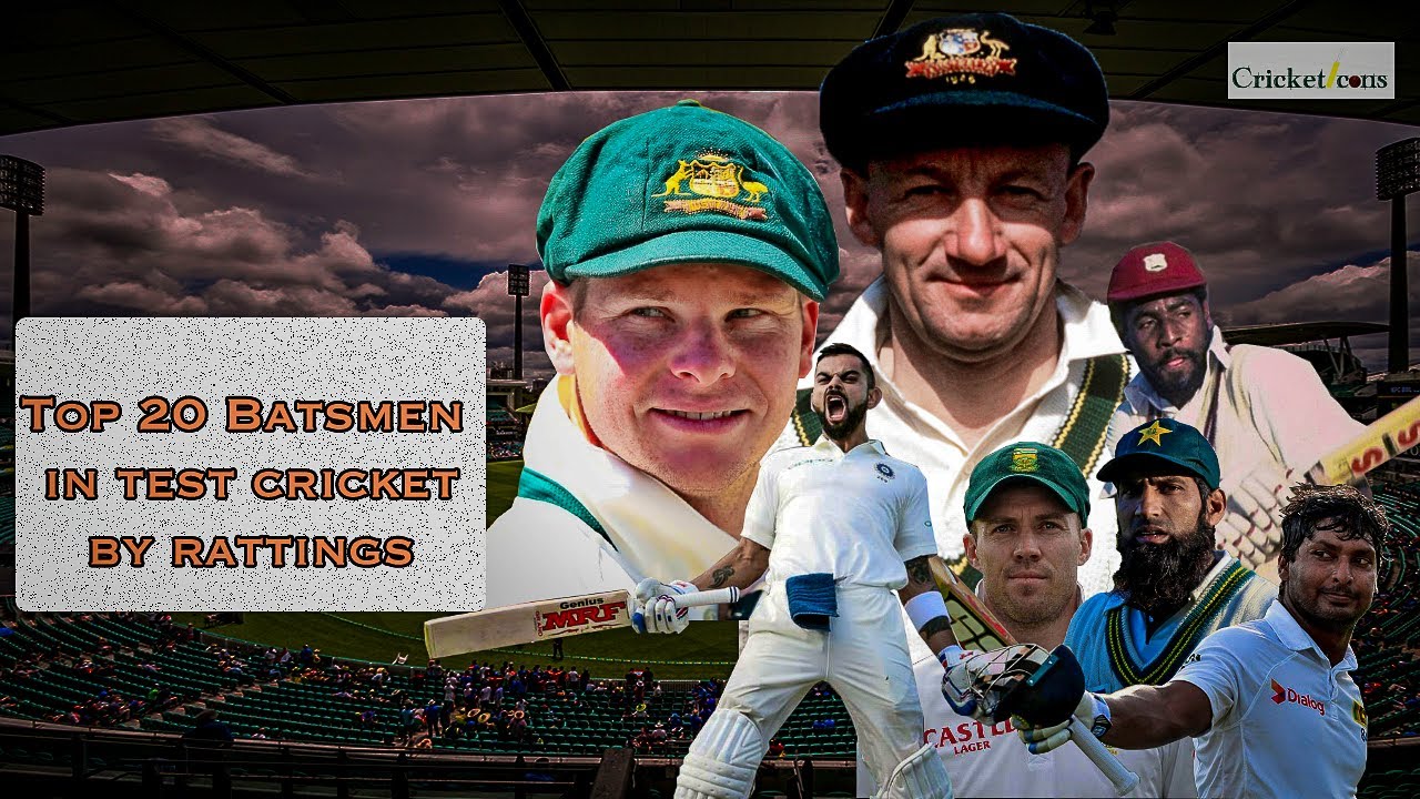 Top 20 Batsmen In Test Cricket History ||All time|| - YouTube