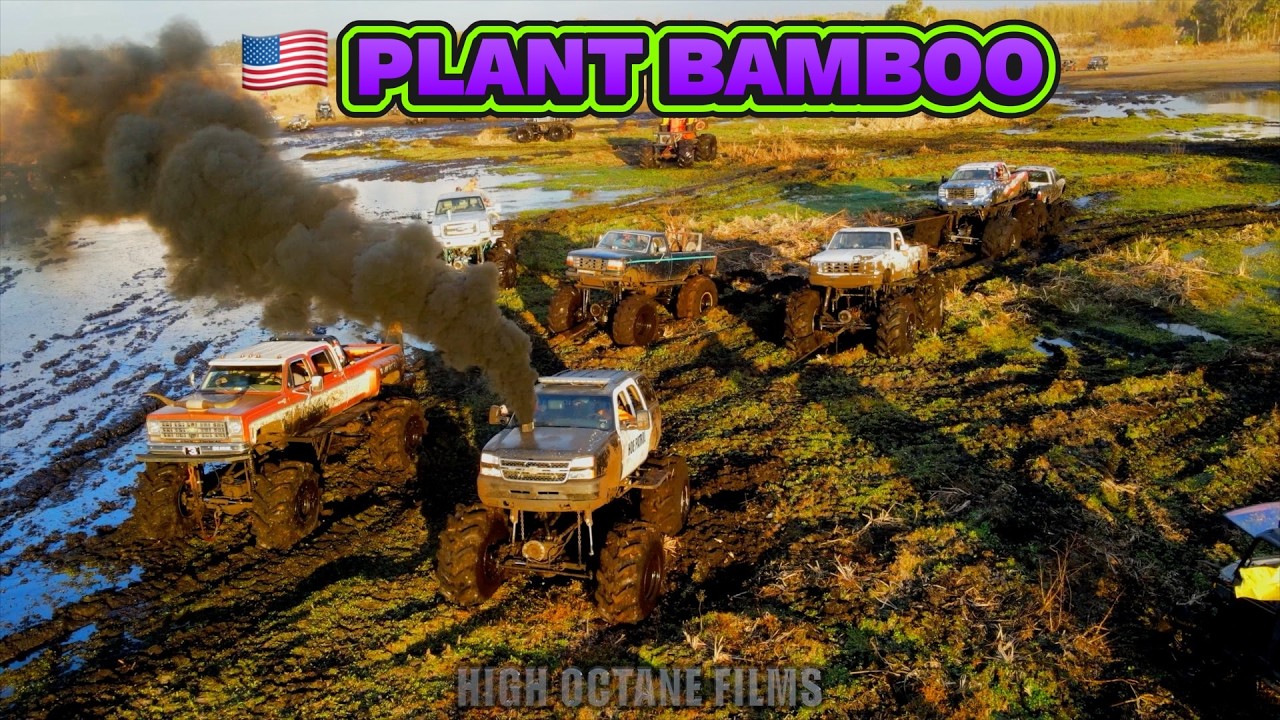 PLANT BAMBOO TRUCKS GONE WILD MUDDY VALENTINE DAY 1 THURSDAY OPEN BOGGING