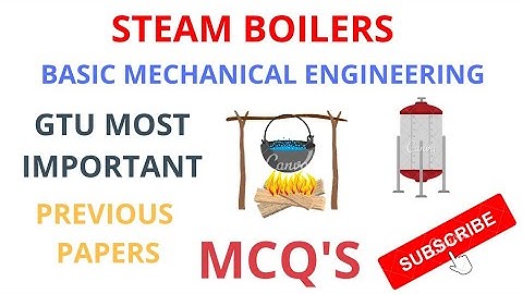 STEAM BOILERS | BME | MCQ | GTU