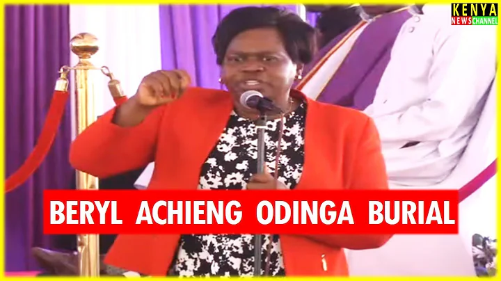 THIS WOMAN! Gladys Wanga speaks at Raila's sister Beryl Achieng Odinga burial Kang'o ka Jaramogi