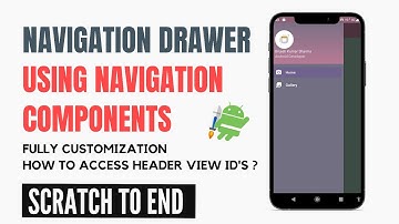 Navigation drawer using navigation components | navigation drawer with fragments in android studio