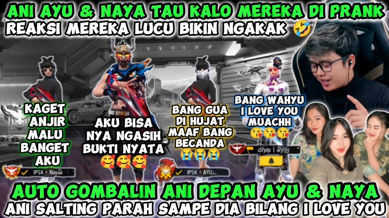 ANI & 2 CEWE SONGONG INI TAU KALO MEREKA DI PRANK🤣GOMBALIN ANI SAMPE BAPER ANI AUTO SALTING PARAH😍🤣