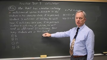 SAT Test 3: Systems of equations - question #4-24