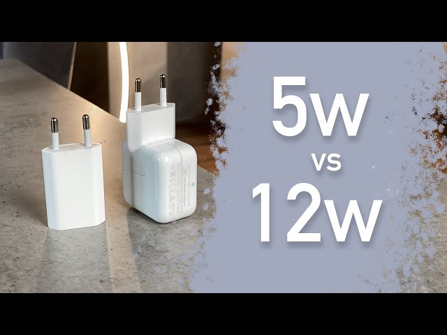 Apple 5w vs 12w Charger (+unboxing)