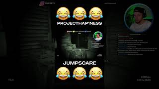 ProjectHap1ness Getting Jumpscared!! 🥴​💀 #shorts #shortsclip #kickstreaming #outlastshorts