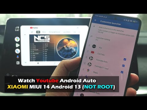 How To Watch Youtube On Android Auto With  XIAOMI MIUI 14 Android 13 (NOT ROOT)