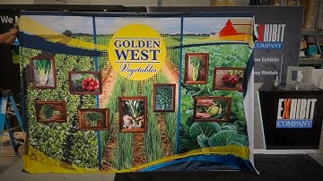 Embrace Push Fit Tension Fabric Pop Up Display Set Up
