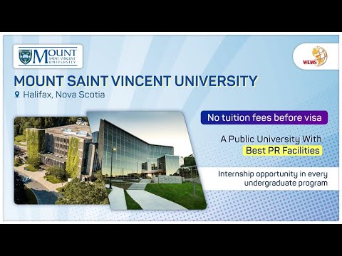 Mount Saint Vincent University || MSVU || Halifax, Nova Scotia || Easy PR || Study in Canada