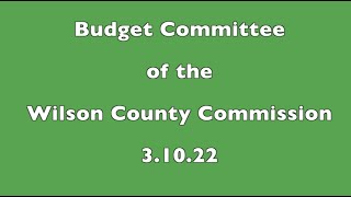 Wilson County Budget Committee