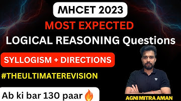 MHCET 2023 - 5 Year LLB | Most Expected Syllogs + Direction Questions | MHCET 2023 | Unacademy CLAT