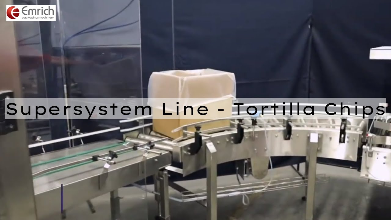 Emrich Packaging Machinery - Supersystem Line - Tortilla Chips | Packing Line Automation Process