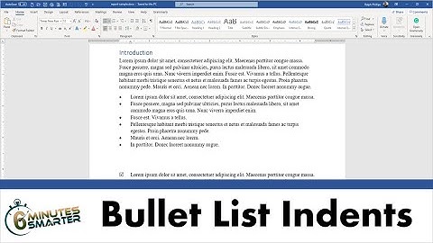 Adjust Indents and Tabs for Bullet Lists for a Business Report in Word