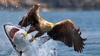 ¡IMPACTANTE! AGUILA Pescadora de TIBURONES 😱 | Ataques de Águilas