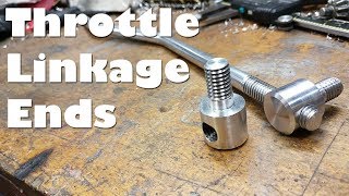 (2/3) Custom Restomod Ford Mustang Throttle Linkage Adjuster Ends on Mini Lathe
