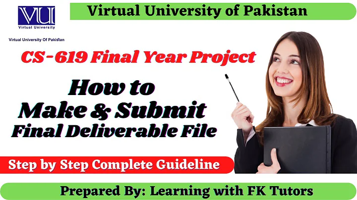 How to make & submit CS619 final file || Final Deliverable assignment With proper steps || FK Tutors