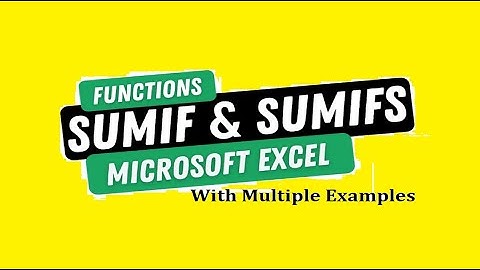 Excel SUMIF SUMIFS (better version) with (Multiple Criteria)