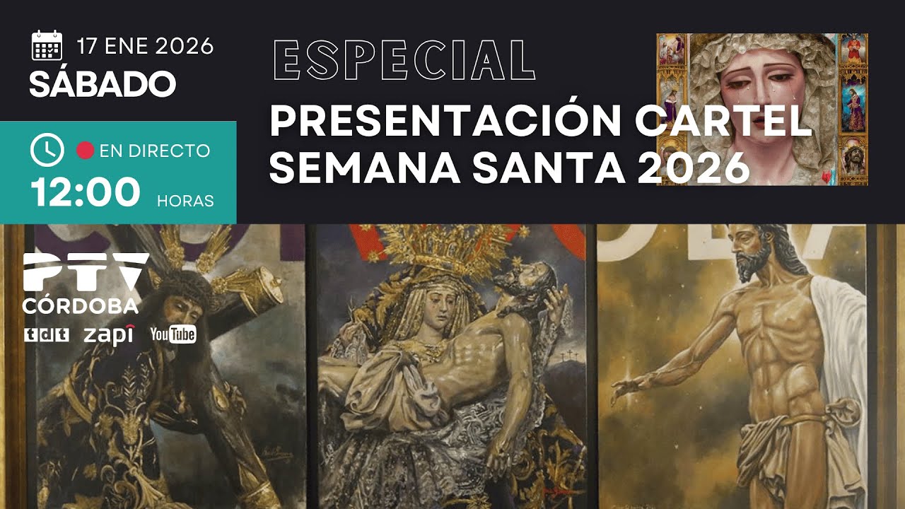 🟣 Presentación Cartel Oficial de la Semana Santa de Córdoba 2026 | 17 enero