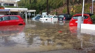El temporal de viento y lluvia deja numerosos incidentes a su paso por Mallorca