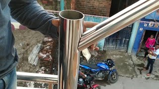 stainless steel design for railing || How to install stainless steel railing