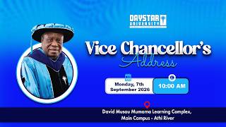 Vice Chancellor's Address : September 2026 Orientation