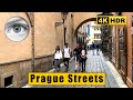 Prague streets walk 4k: Dvořákovo nábřeži, Pařížská, Old Town Square 🇨🇿 Czech Republic HDR ASMR