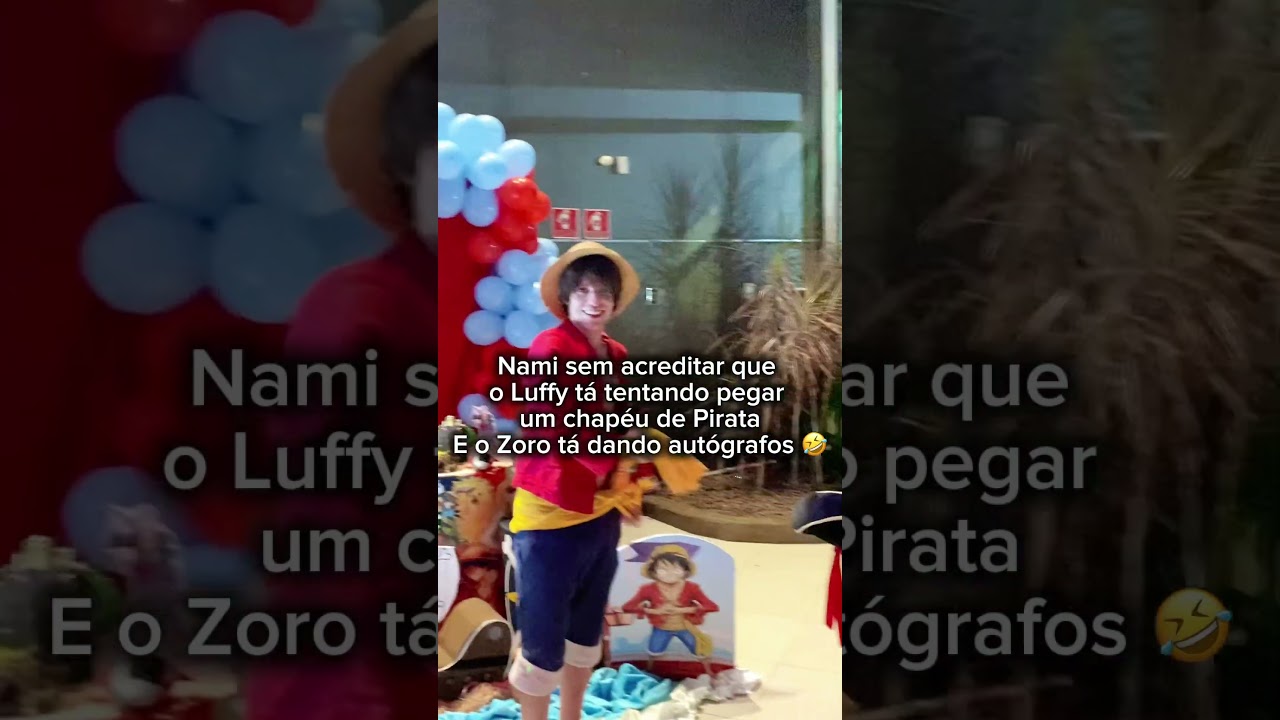 Luffy, Zoro e Nami em aniversário de One Piece #onepiececosplay #onepiece